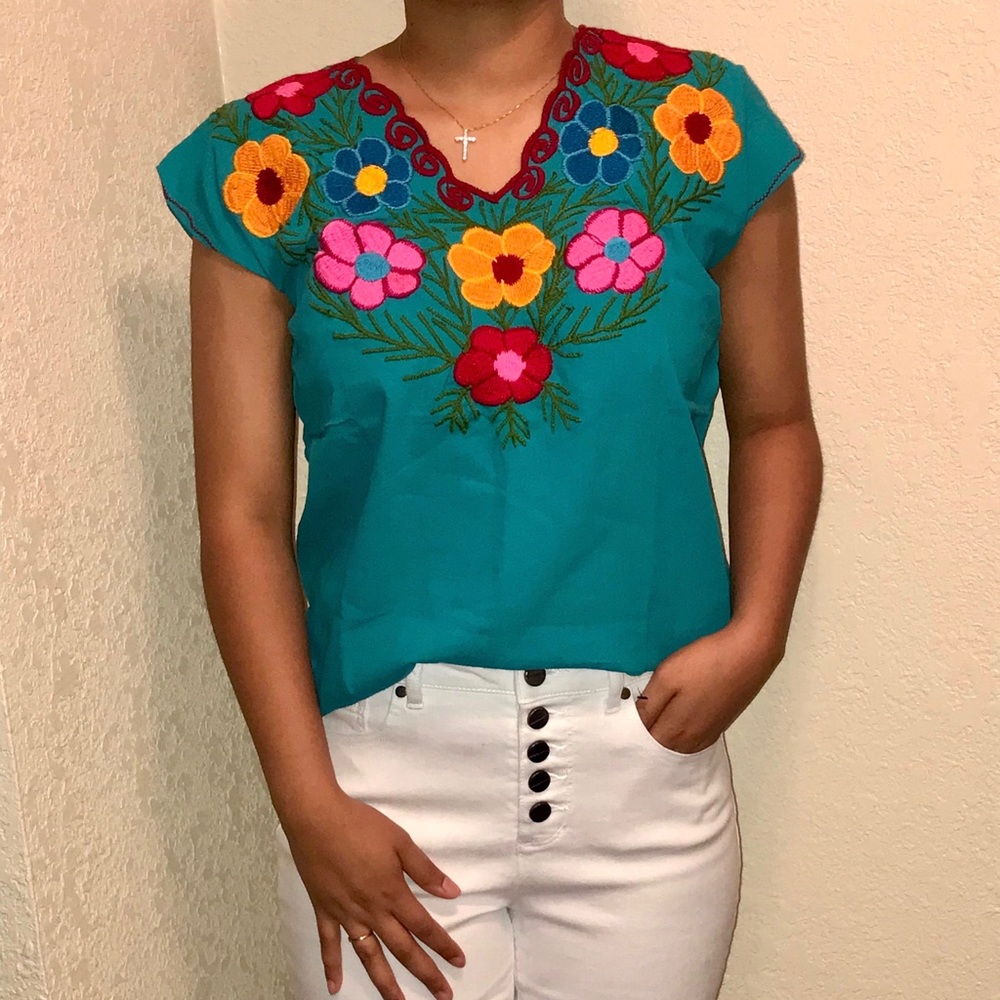 100% AUTHENTIC Embroidery Mexican Peasant Blouses